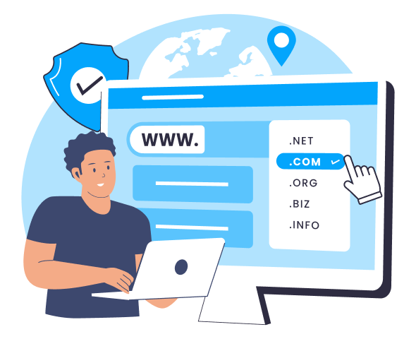 Choosing a domain illustration