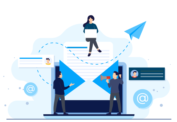 Professional email illustration